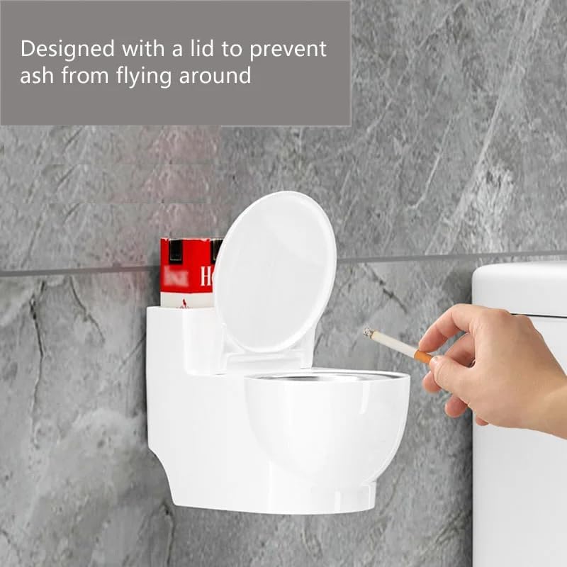 AshEase - Toilet Shaped Multi-Function Ashtray