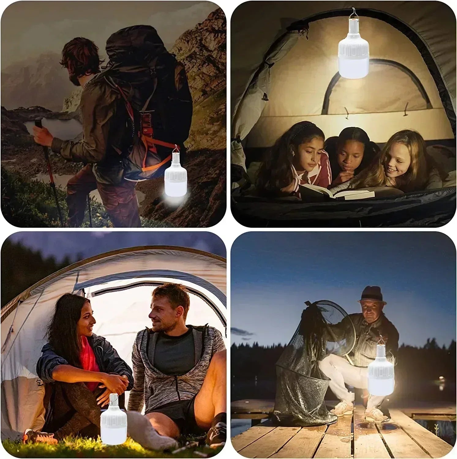 SolarGlow: Solar Rechargeable LED Camping Light