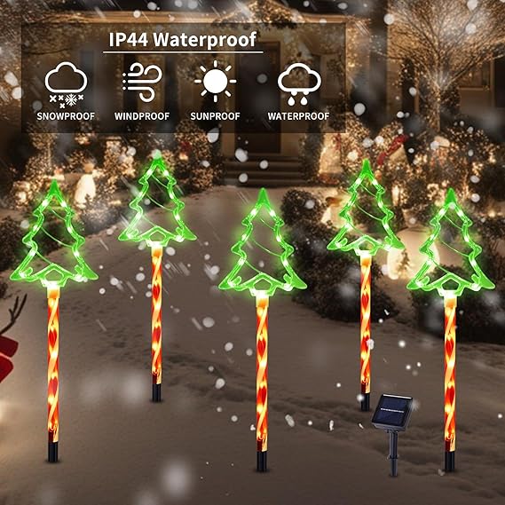 Soluxe: Solar Christmas Tree Garden Light