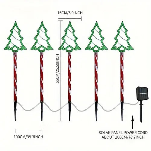 Soluxe: Solar Christmas Tree Garden Light