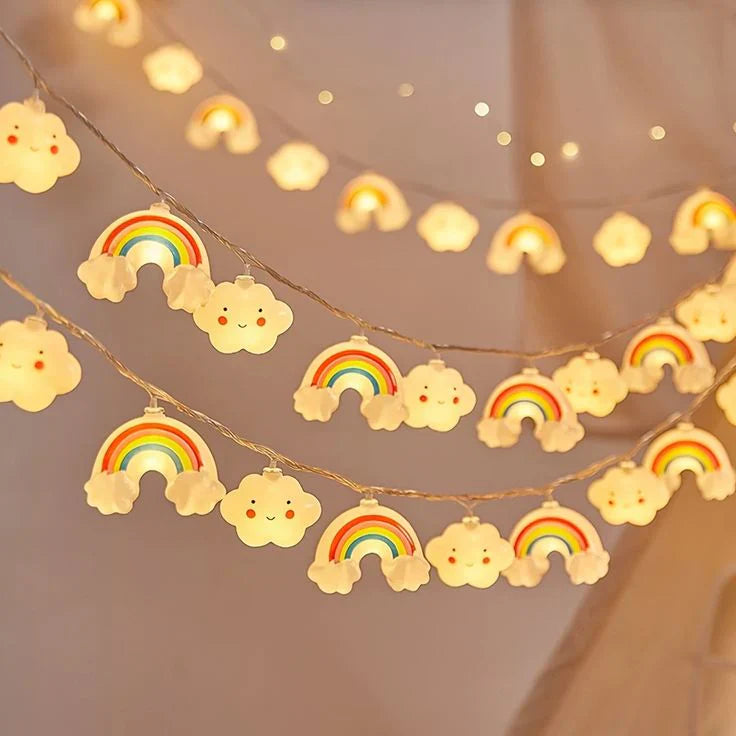 OrbitRainbow: Plastic Decor String Lights